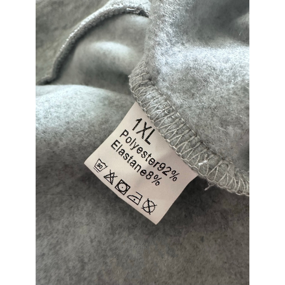 Women's Gray Halloween Pumpkin Hoodie 1X - Picture 3 of 3